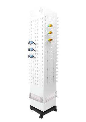 Rotating display for 160 pairs of glasses