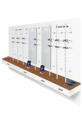 Display for 14/16 pairs of glasses